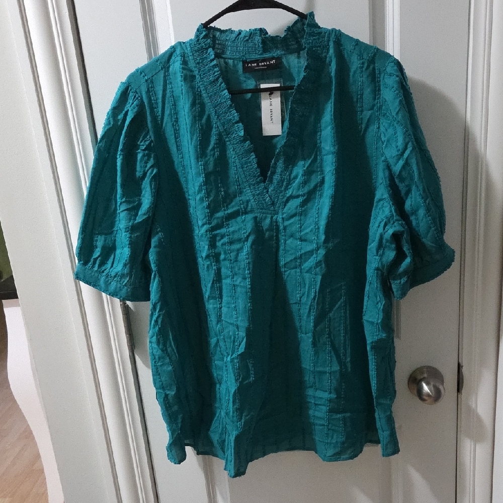 Lane Bryant Teal Blouse